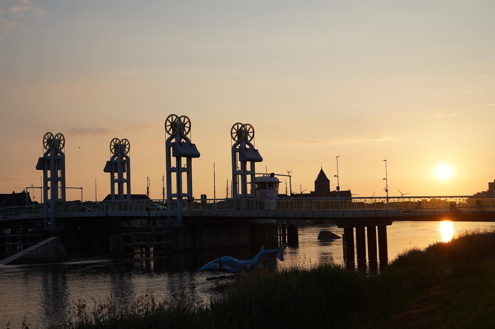 Zonsondergang aan de IJssel